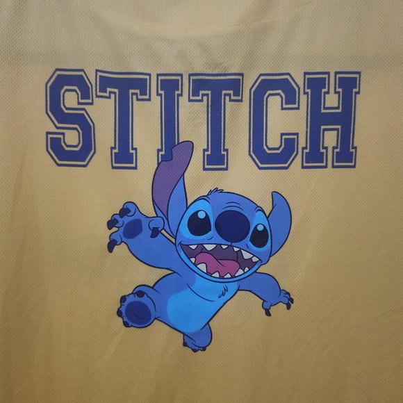 Disney Stitch Jersey Yellow/Blue Size Large - Picture 5 of 6